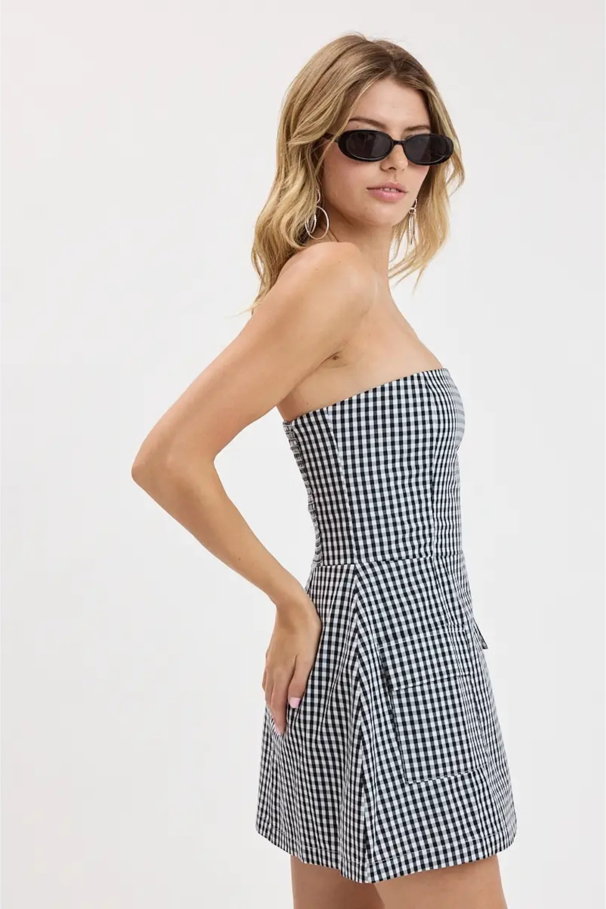 checkered mini dress at jcole shoes tulsa