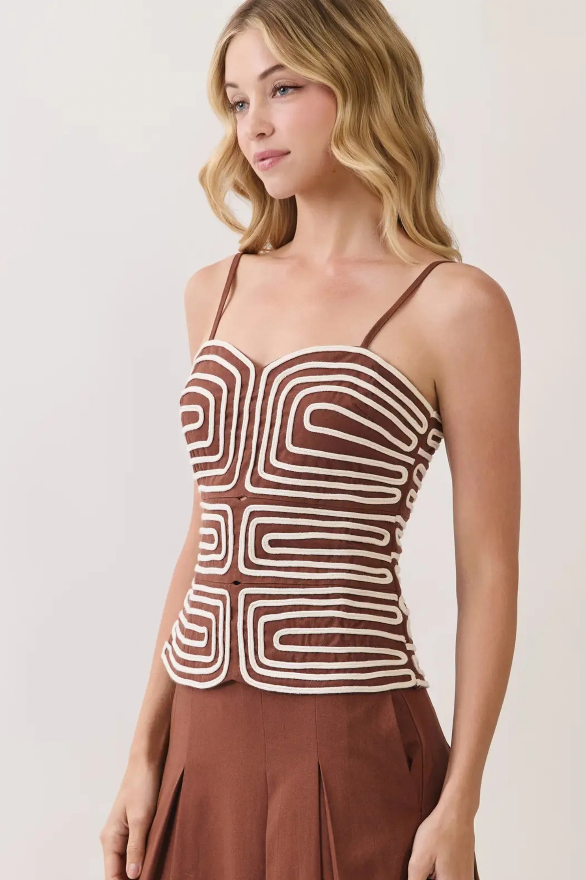 brown cami top at jcole shoes tulsa
