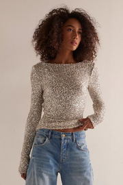 silver sequin top at jcole shoes tulsa