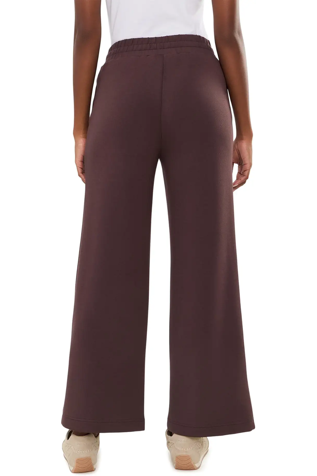 Varley Women's The Wide Leg Pant 28 in Coffee Bean Marl