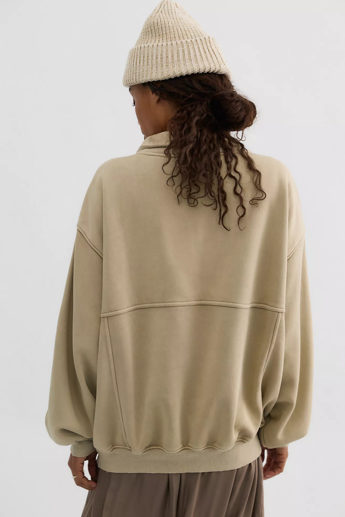 tan half-zip sweatshirt at jcole shoes tulsa