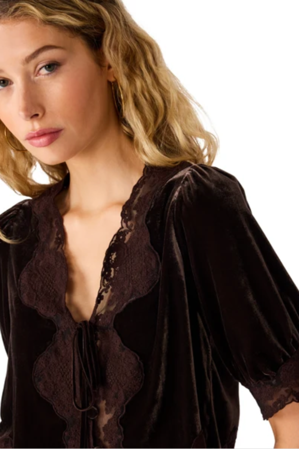 Steve Madden Women's Dark Toffee Dorothie Top