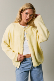 yellow cardigan sweater at jcole shoes tulsa