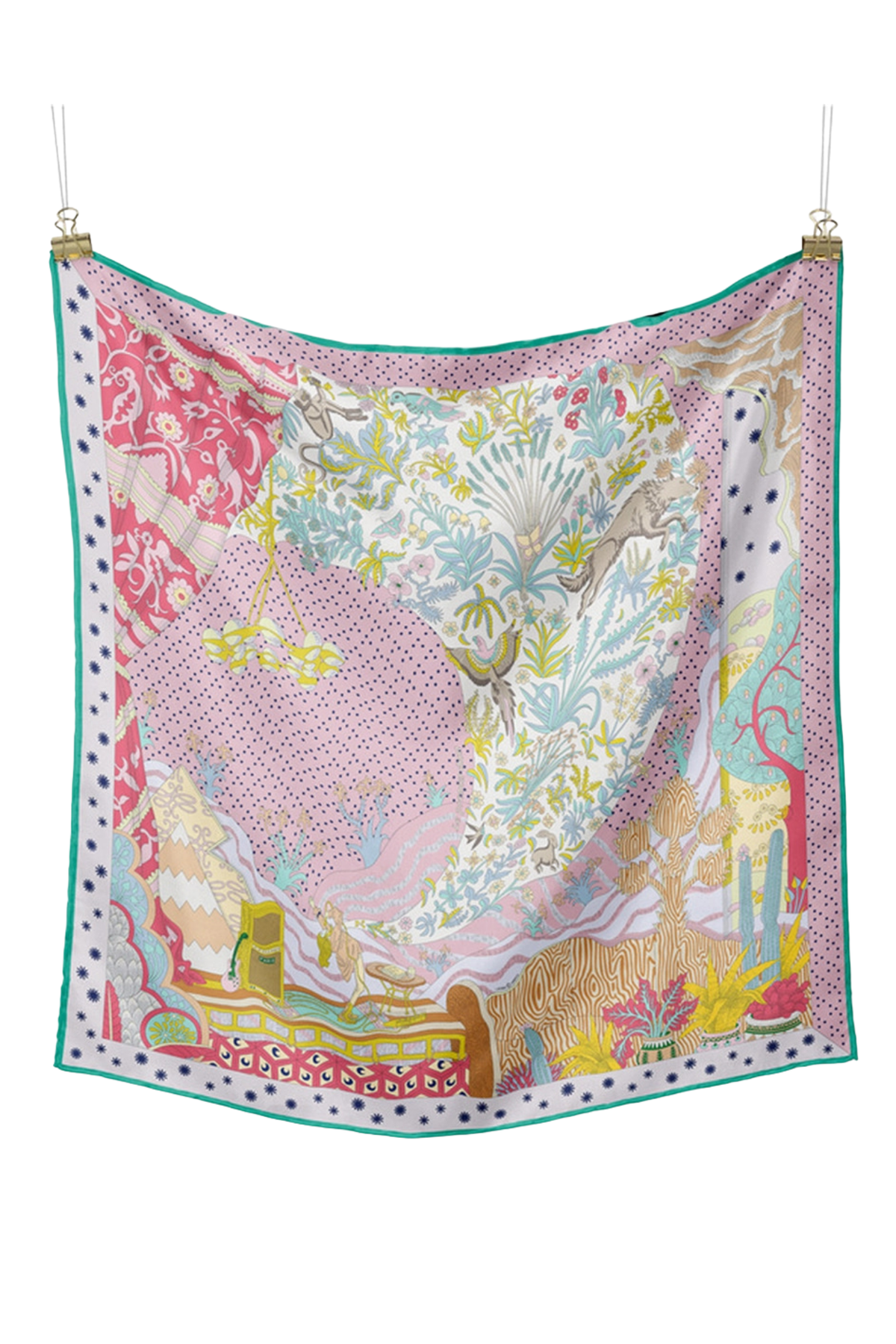 pink silk scarf at jcole shoes tulsa