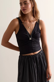 Free People Women's We're Going Out Cami in Black