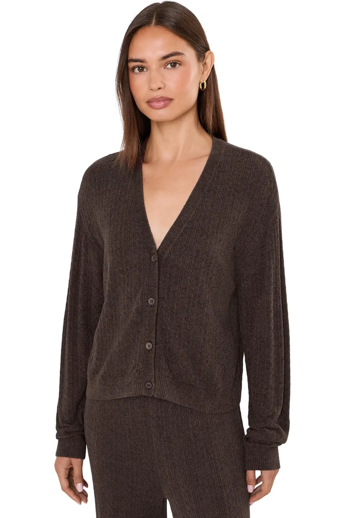 brown barefoot dreams cardigan at jcole shoes tulsa
