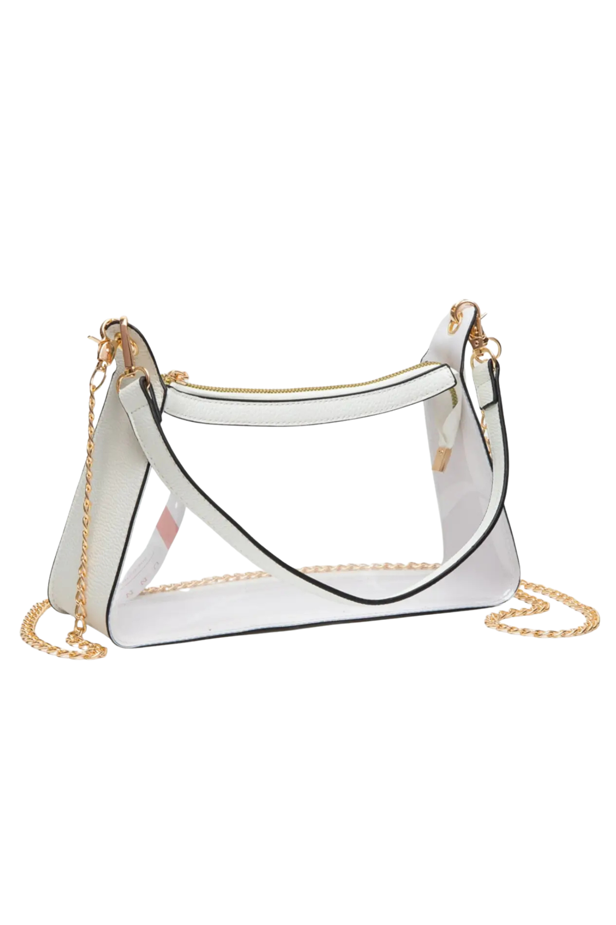 white and clear game day bag at jcole shoes tulsa