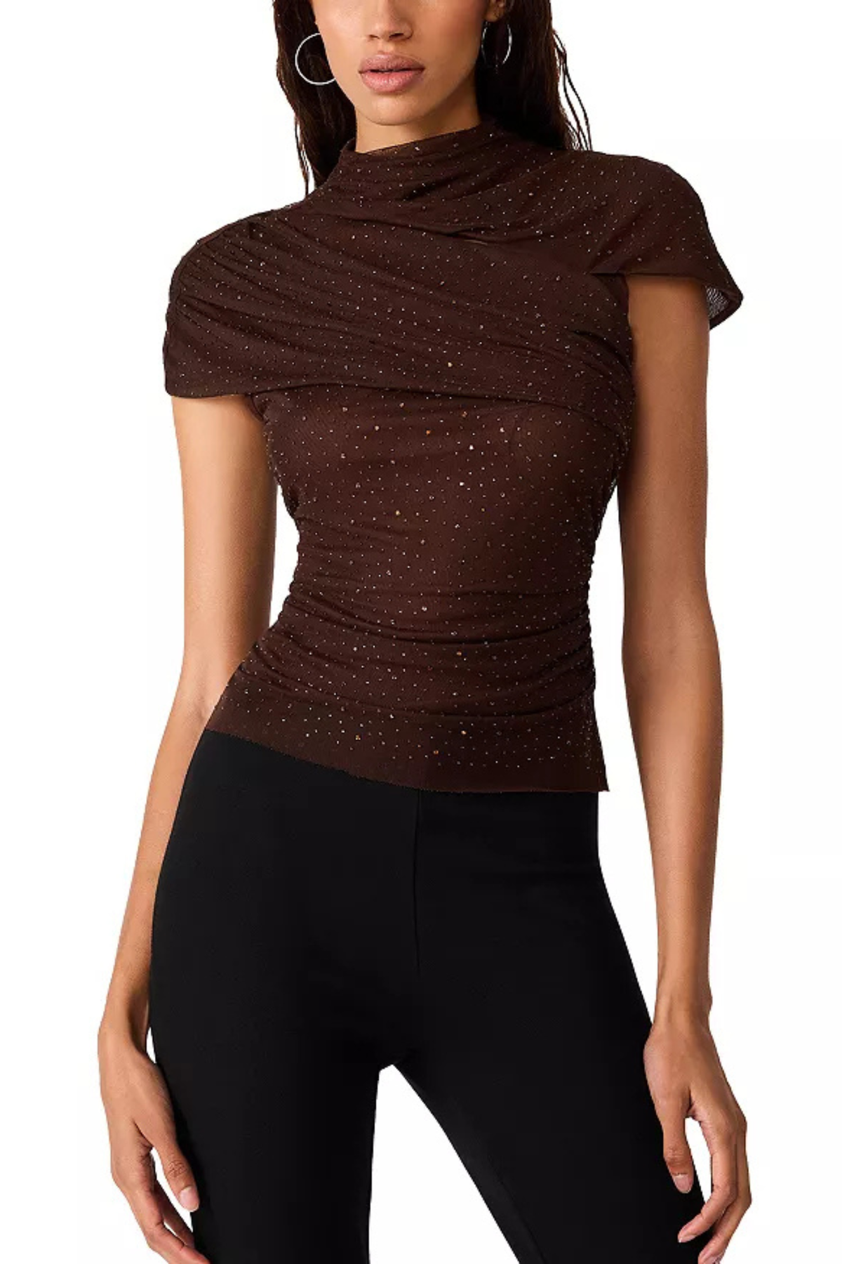 brown sparkle top from Steve Madden at jcole shoes tulsa