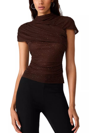 brown sparkle top from Steve Madden at jcole shoes tulsa