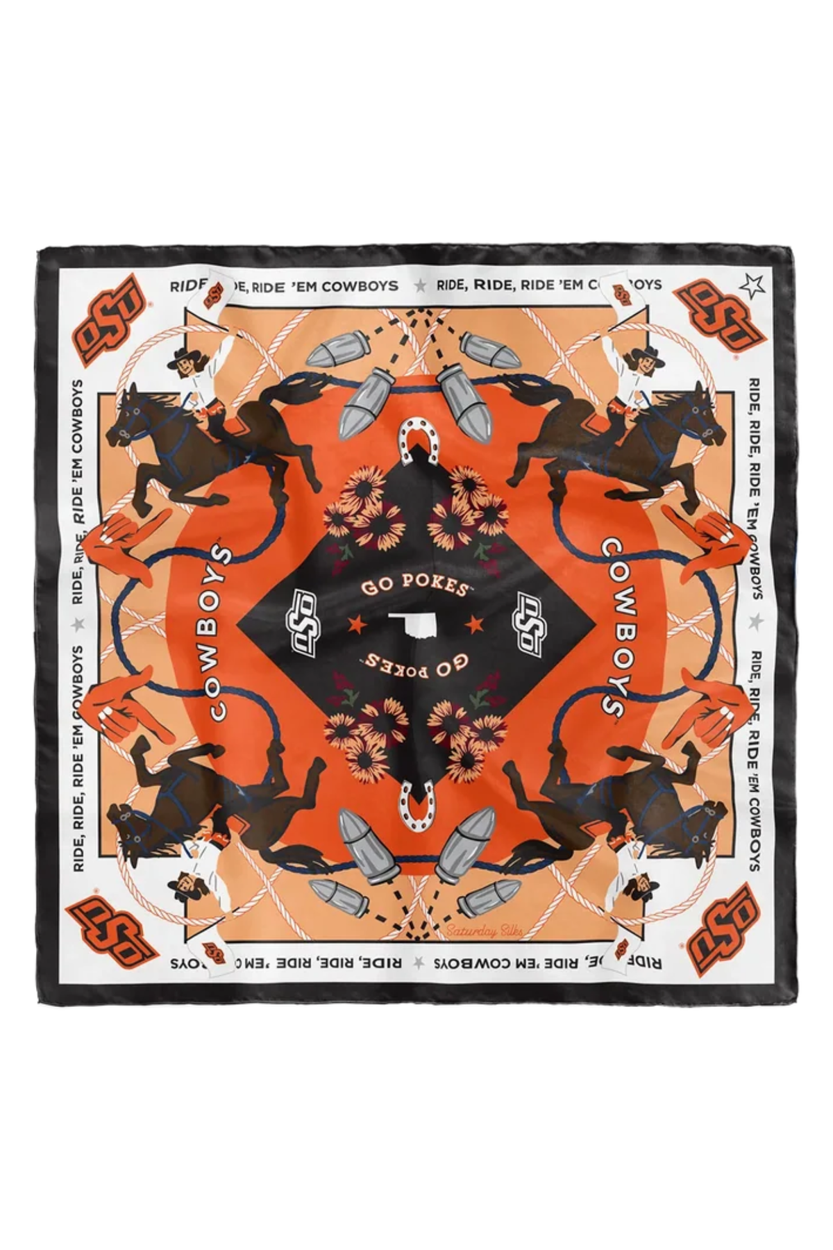 Saturday silks pocket square oklahoma state at jcole shoes tulsa