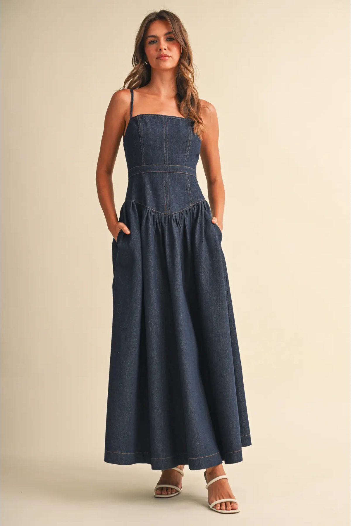 denim maxi dress at jcole shoes tulsa