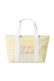 Gracefully Made Art: Gingham Sorority Tote