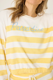 PJ Salvage: Cabana Paradise Long Sleeve "Paradise" Top