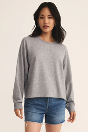 Z Supply: Ellis Sweatshirt in Heather Grey