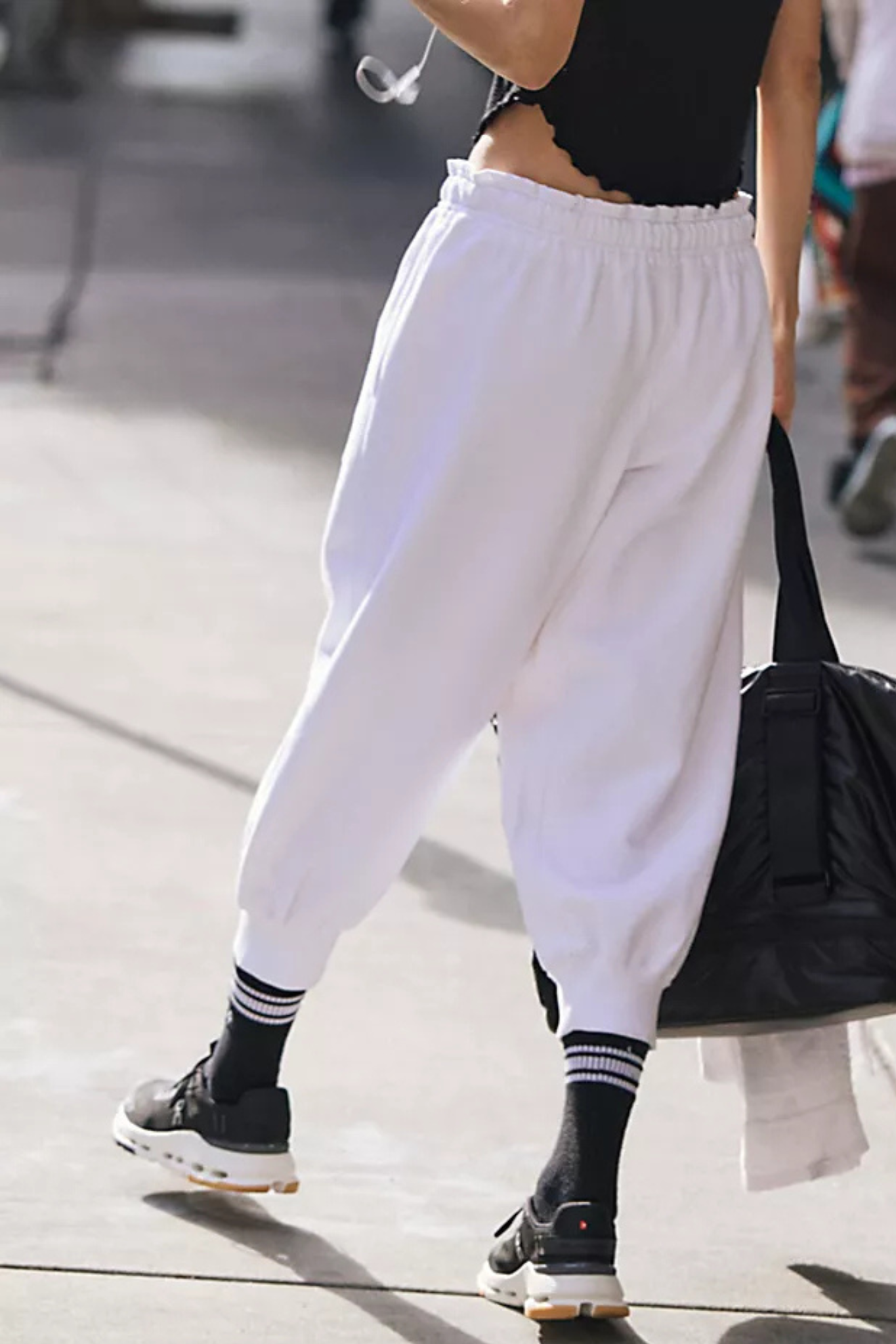 Free People Movement: Flutter Jogger in Ivory