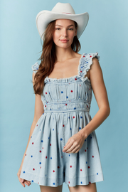 Patriotic Denim Romper