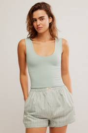 Free People Movement: Clean Lines Muscle Cami in Icy Lake