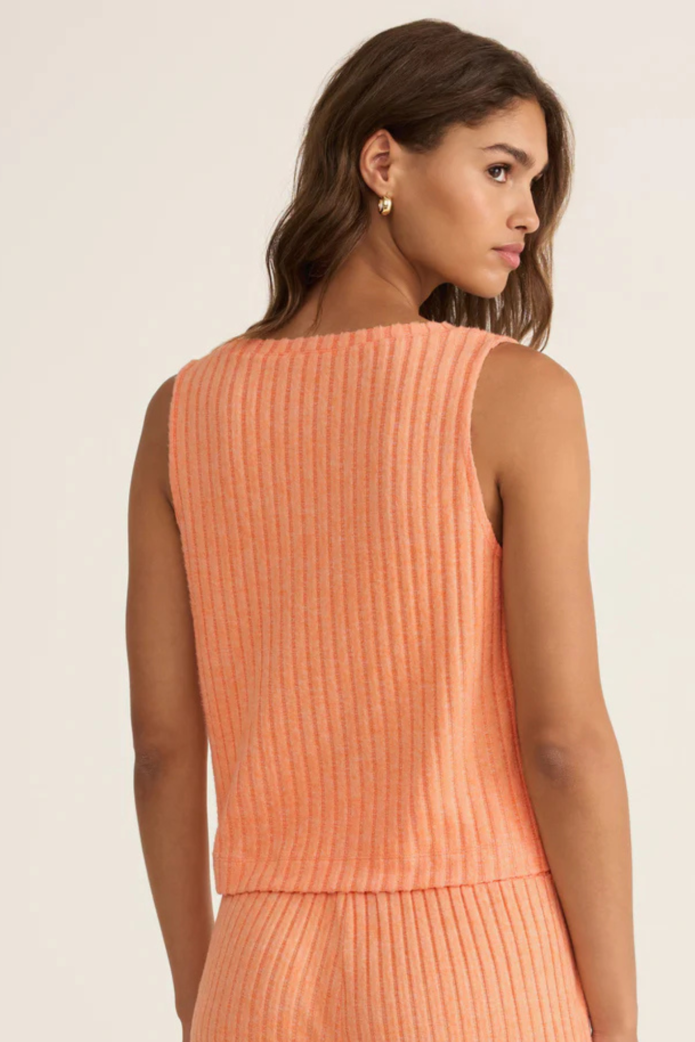 Z Supply: Sloane V-Neck Tank in Malibu Orange