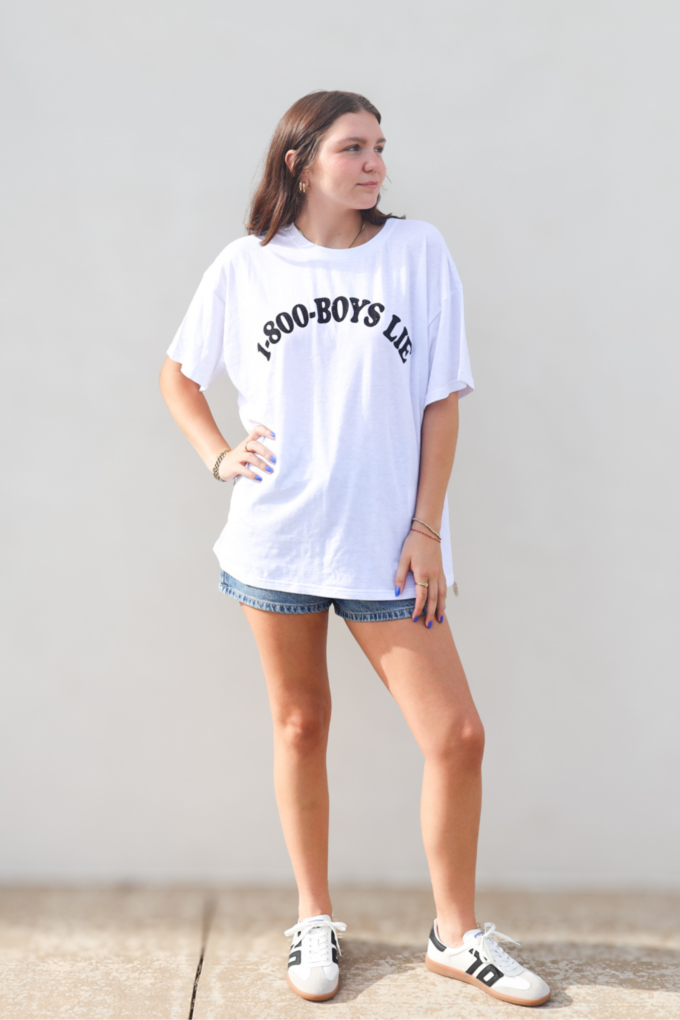 Boys Lie: 1-800 Revamped Boyfriend Tee
