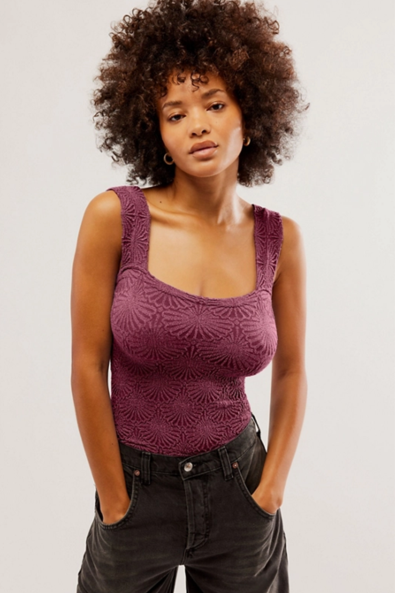 Free People: Love Letter Cami in Beet Red at J.Cole Shoes tulsa stillwater 