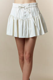 Faux Ivory Skirt