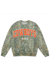 LivyLu: OSU Cowboys Filled Gault Sweatshirt in Camo