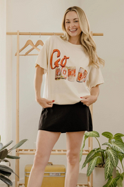 Livy Lu: OSU Oklahoma State Cowboys Cans Thrifted Tee in Off White