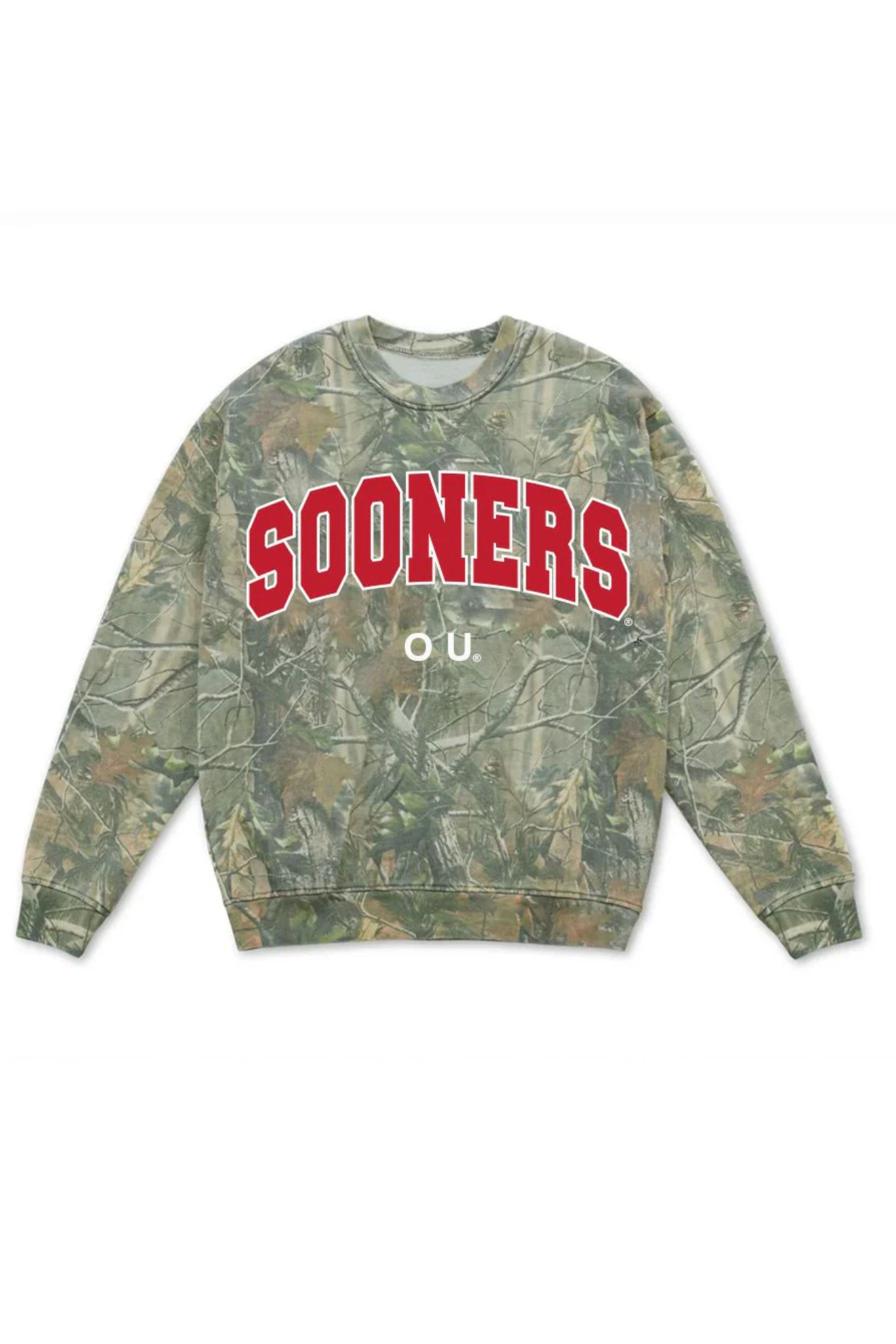 Livy Lu: OU Oklahoma Sooners Filled Gault Sweatshirt in Camo