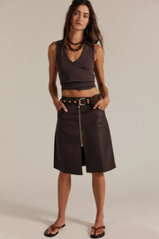 Free People: Sycamore Vegan Midi Skirt