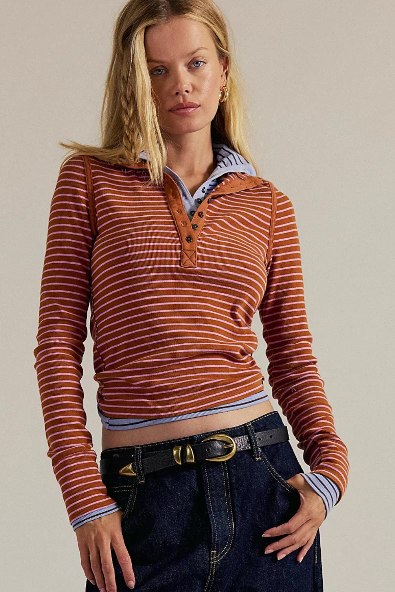 Free People: Lake Henley Stripe