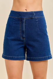 Main Strip: High Waisted Denim Shorts
