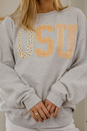 Livy Lu: OSU Cowboys Quilted Puff Ink Thrifted Sweatshirt