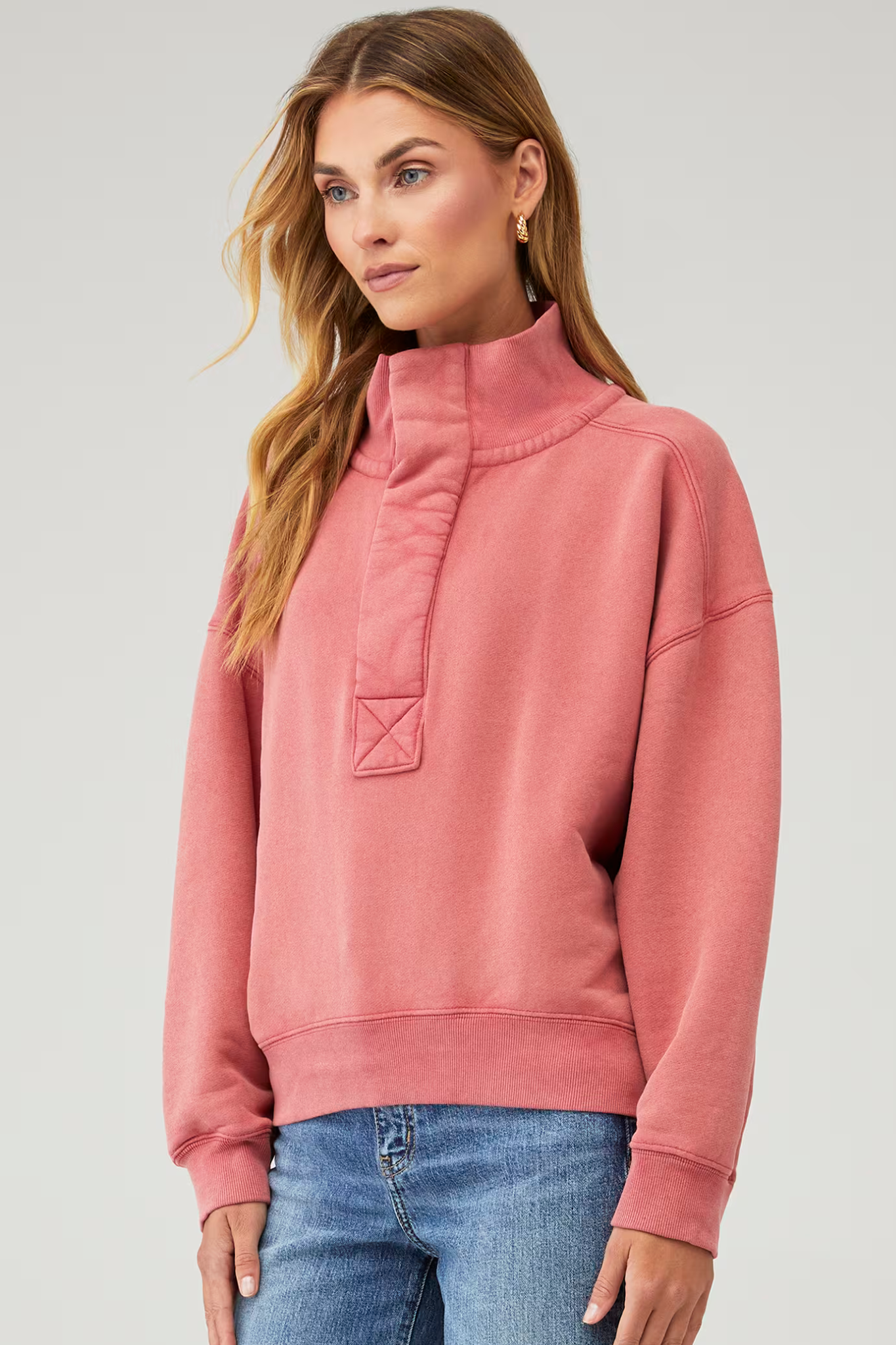 Free People: Timeless Pullover in Salsa