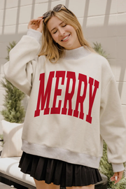 Livy LU: Merry Tall Boy Holiday Grey Reversible Mock Neck