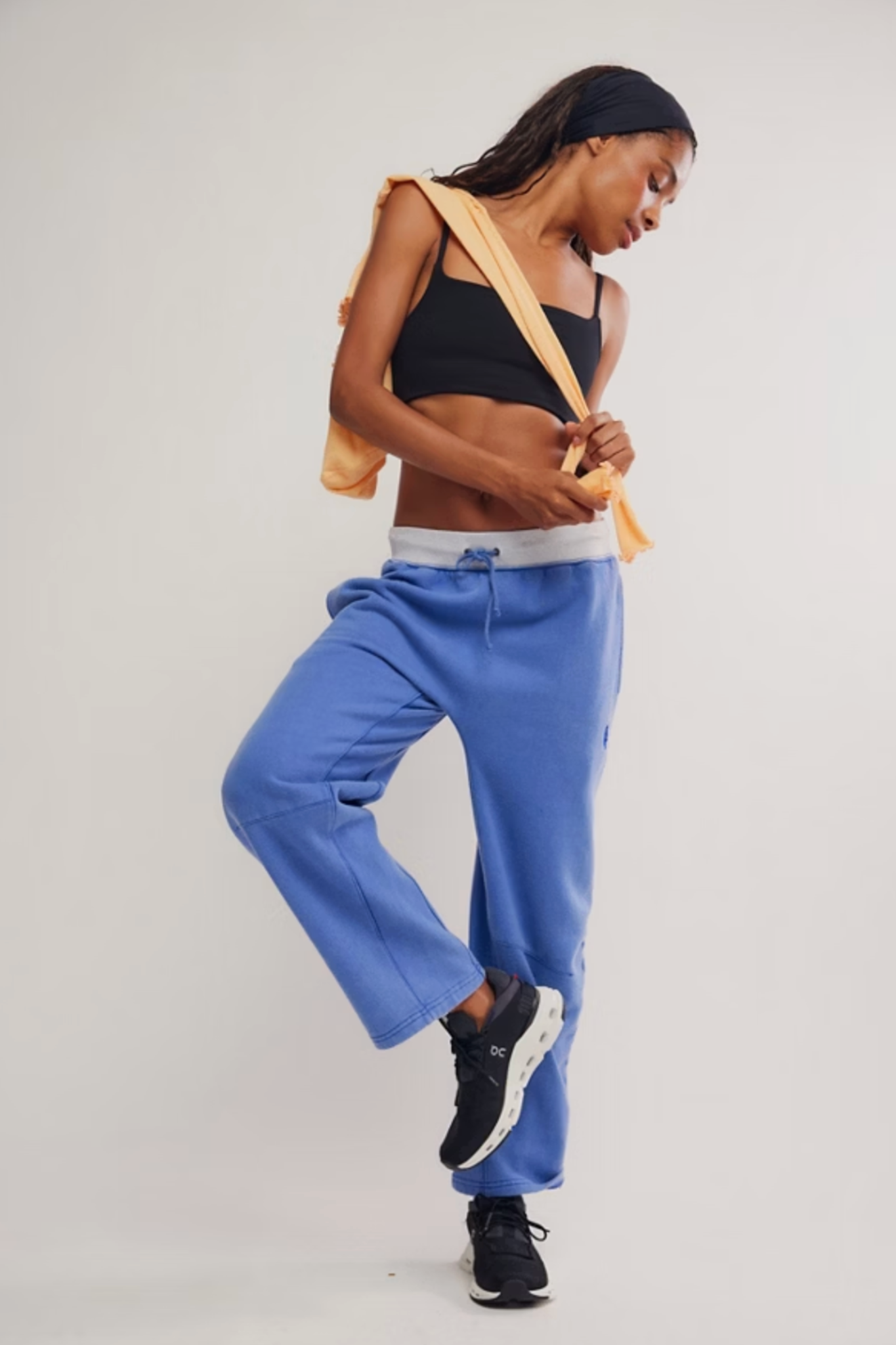 Free People Movement : You Wish Pant in Blue Combo