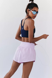 Free People Movement: Carpe Diem Short in Powder Pink