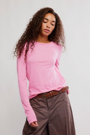 Free People: Nova Tee in Pink Carnation