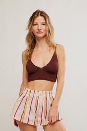 Free People: Heirloom Seamless Bralette in Pinecone