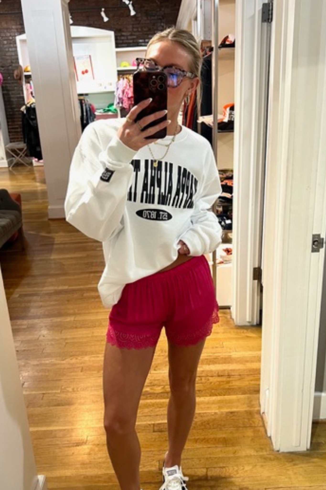 Olivaceous: Bonnie Shorts in Raspberry