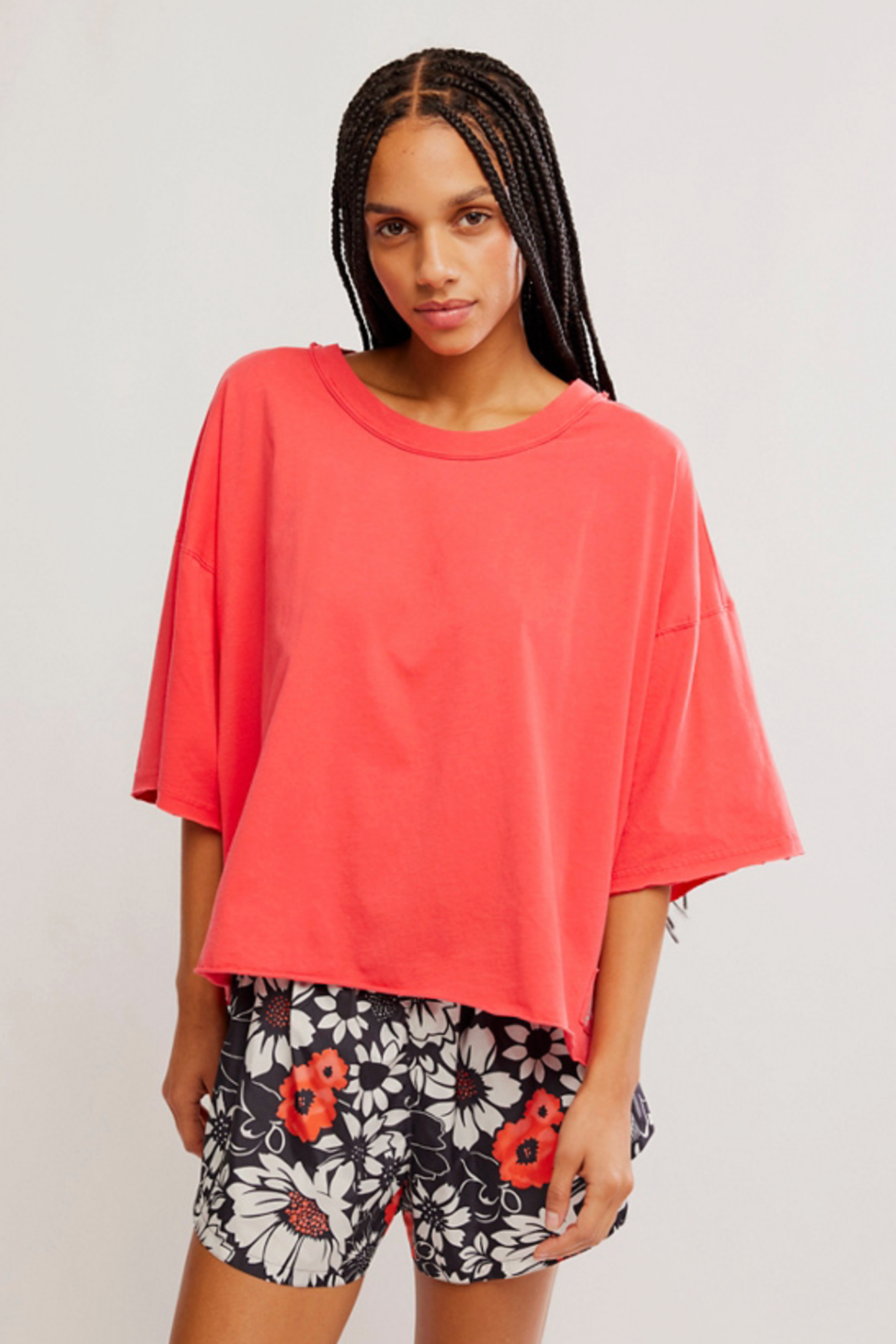 Free People Movement: Inspire Tee in Victory Red