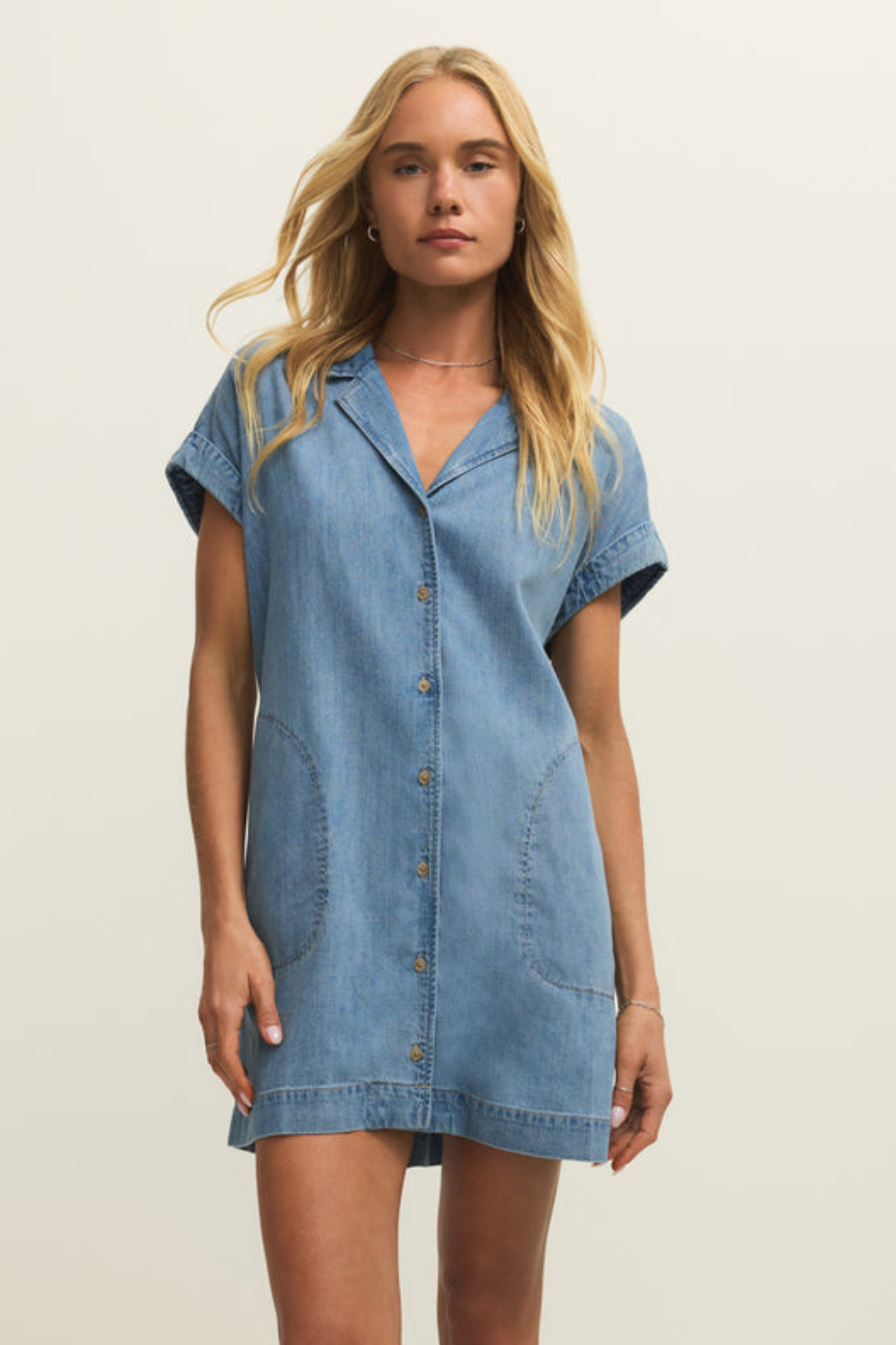 Z Supply: Napa Denim Mini Dress