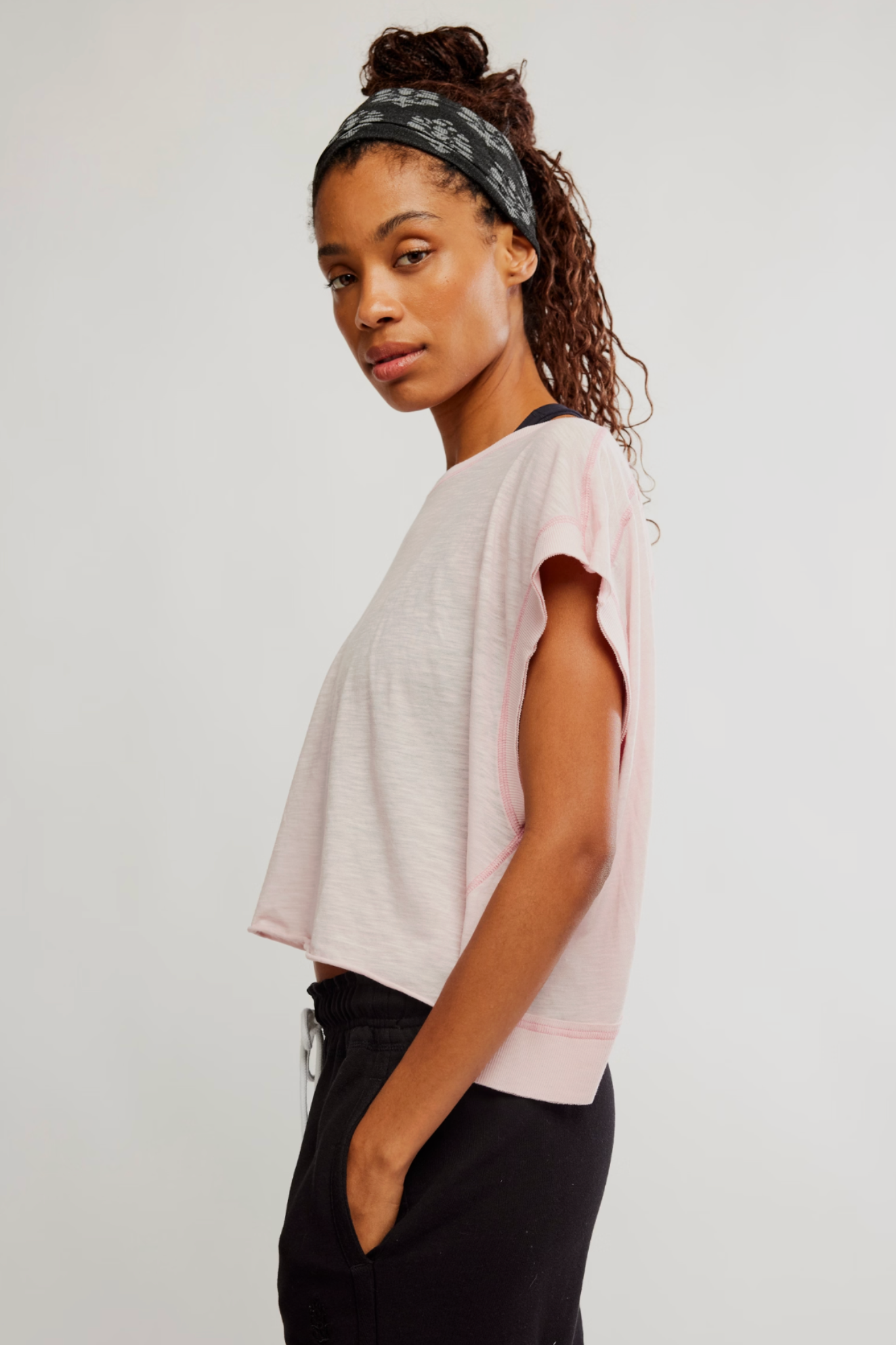 Free People Movement: My Time Tee in Powder Pink