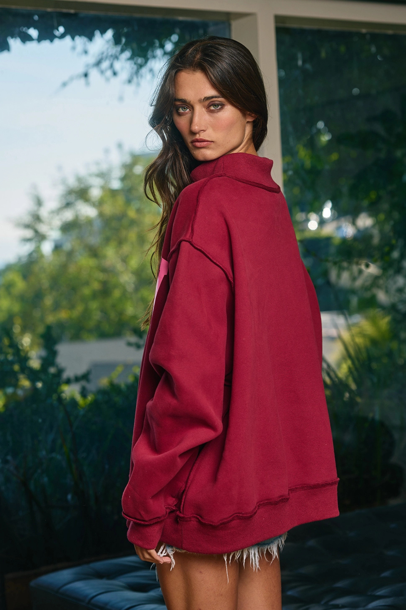 Bucket List: "Dilly Dally" Mockneck Sweatshirt