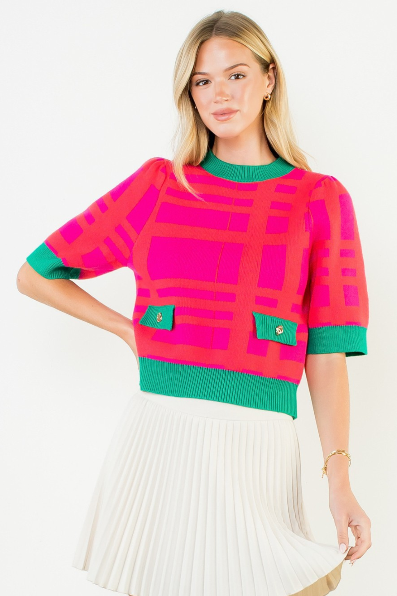 Elle Short Sleeve Sweater