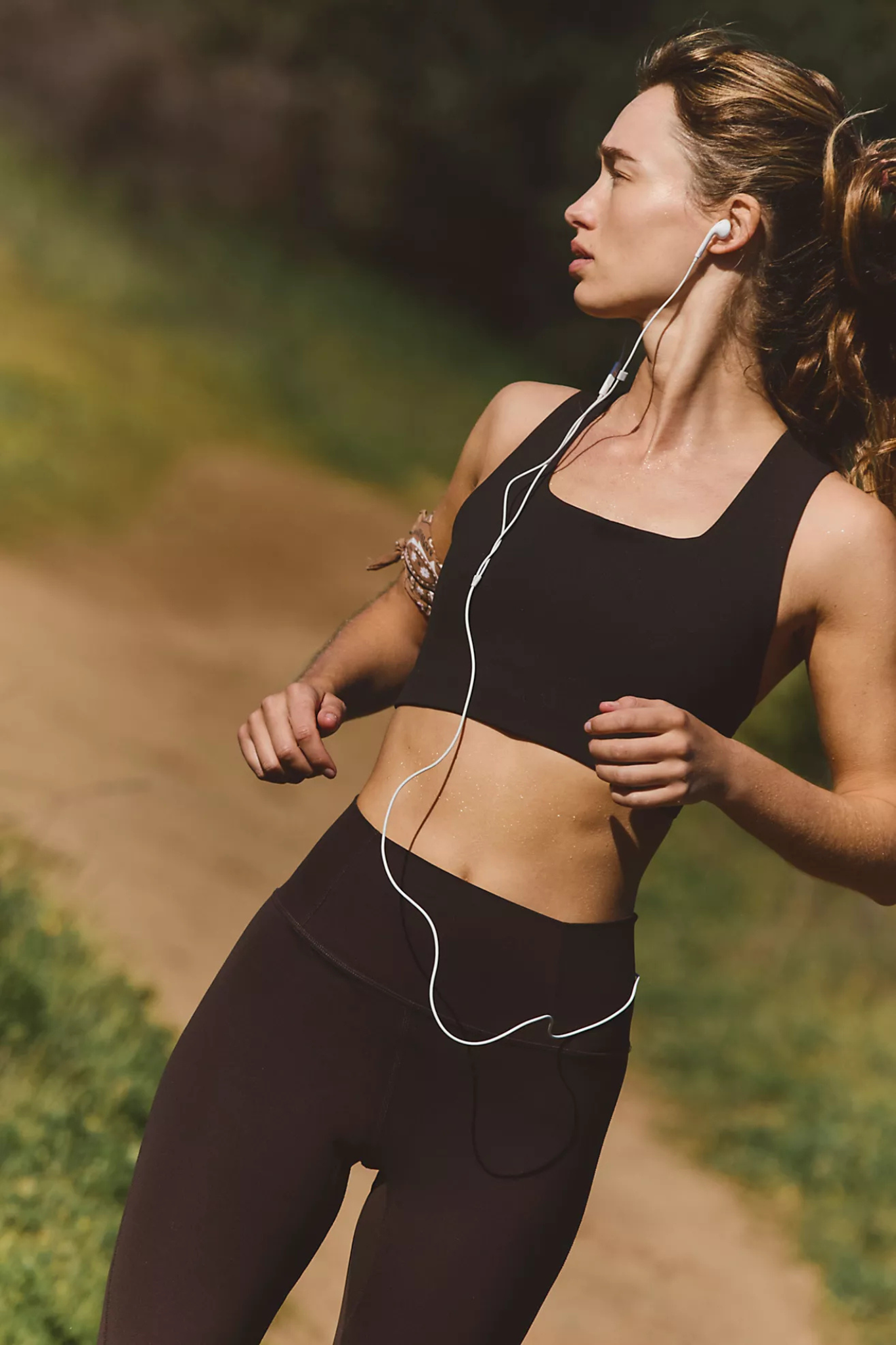 Free People Movement: Win Win Bra in Chocolate