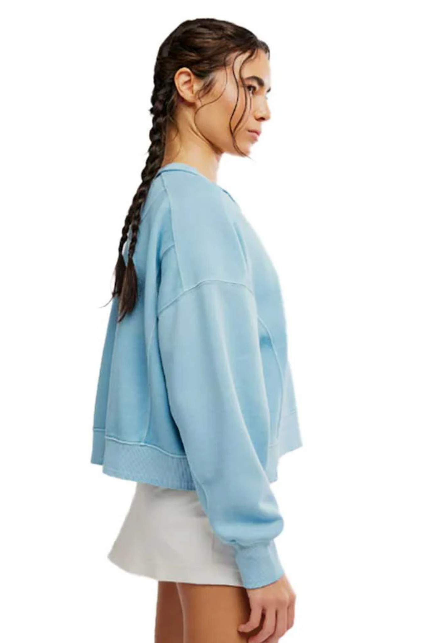 Free People Movement: Intercept Pullover in Bright Blue