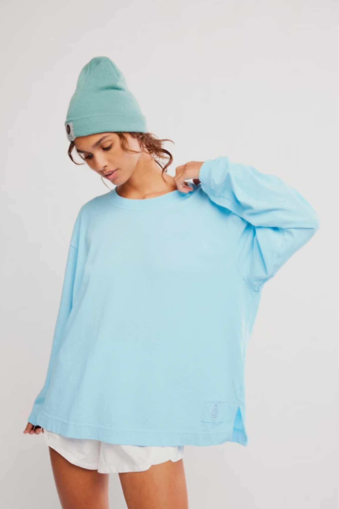 Free People Movement: Hustle Layer in Bright Blue