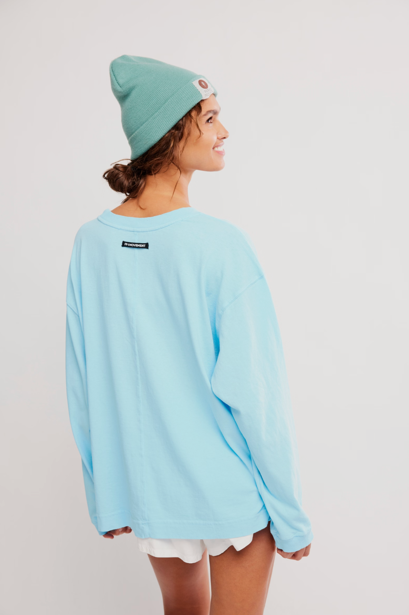 Free People Movement: Hustle Layer in Bright Blue