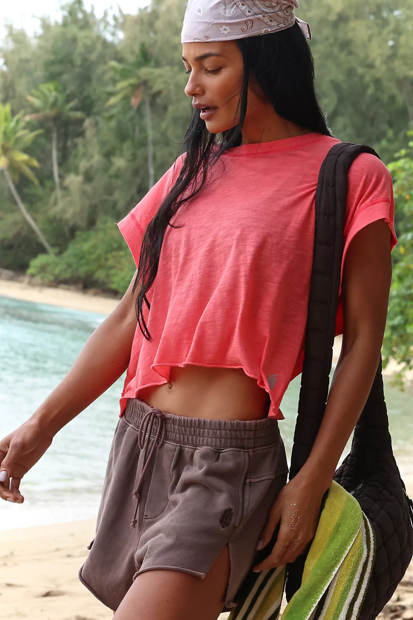 Free People Movement: My Time Tee in Grapefruit