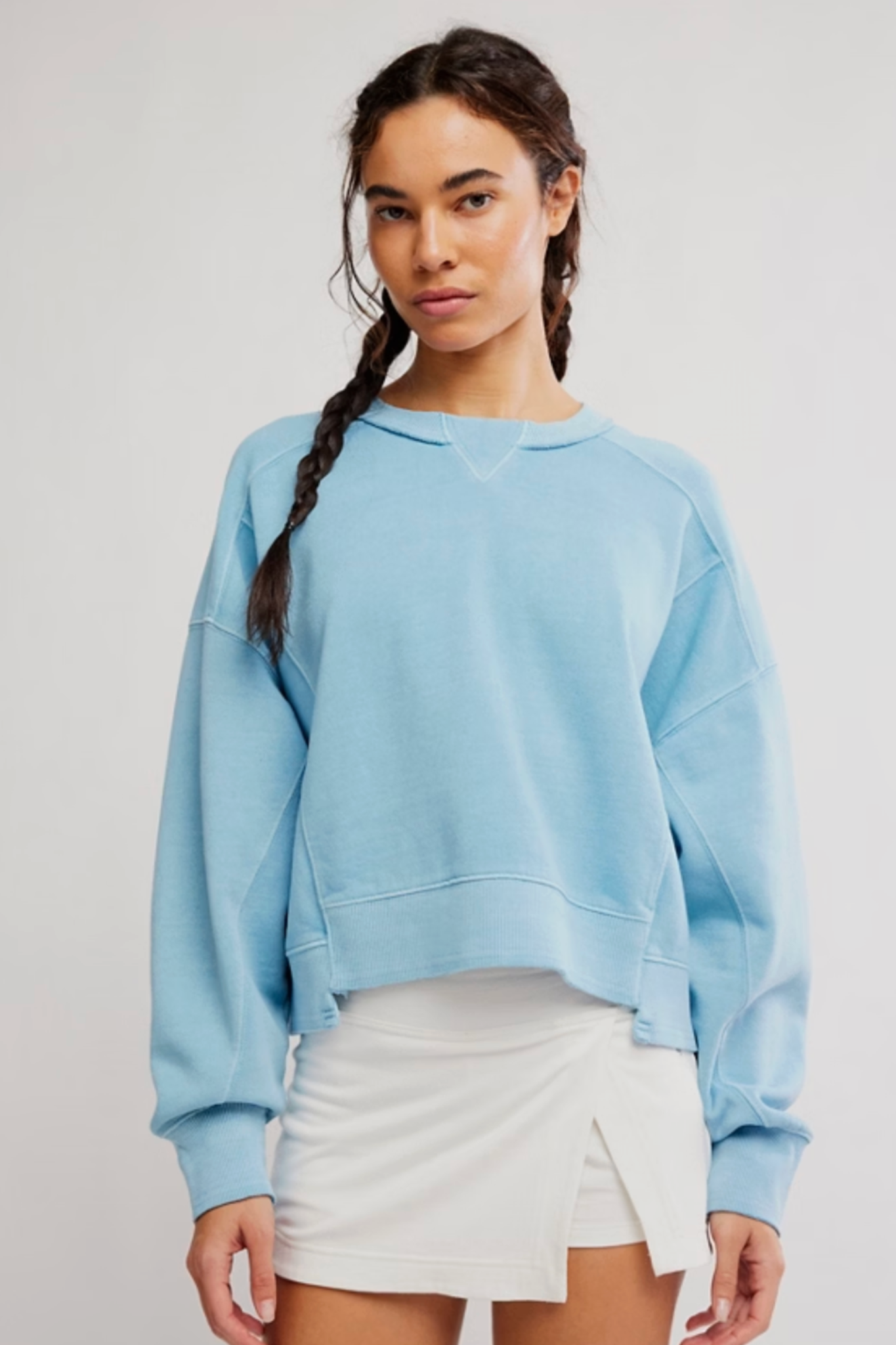 Free People Movement: Intercept Pullover in Bright Blue